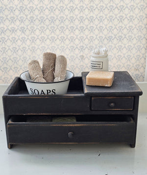 Primitive Desktop Storage with Drawers