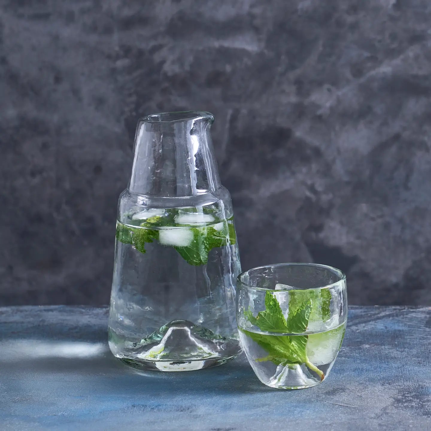 Recycled Glass Bedside Carafe Set