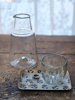 Recycled Glass Bedside Carafe Set