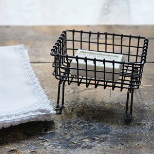 Primitive Wire Soap Dish Stand