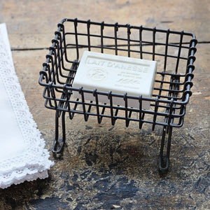 Primitive Wire Soap Dish Stand