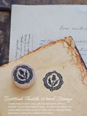 Scottish Thistle Wood Stamp
