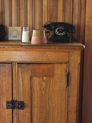The Sedona Rustic Glazed Mug combines artisanal craftsmanship with natural beauty, showcasing a harmonious blend of terracotta clay and a uniquely imperfect glaze. Its earthy exterior and subtle moody blue interior evoke a refined yet grounded ambiance, making every coffee moment feel thoughtfully curated and effortlessly cozy.