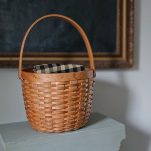 Shaker Style Wood Basket with Handle - Farmhouse Wares