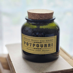This old-timey, spicy blend of rose buds, lavender, cinnamon will fill your home with a sense of warmth and soothing calm. In 1858, Eldress Hester Ann Adams created this Shakers' Recipe Potpourri