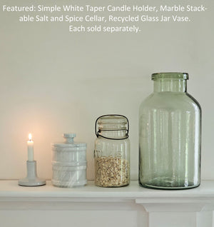Recycled Glass Jar Vase