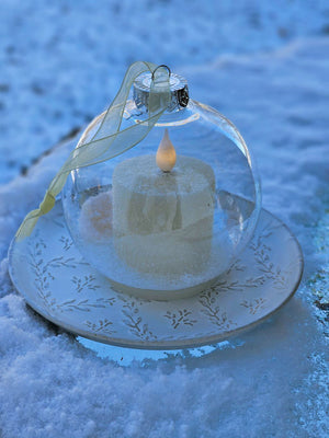 Snow Globe Candle Ornament