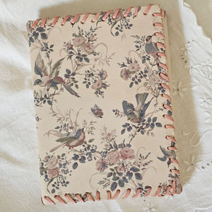 Sparrows and Cottage Roses Leather Journal