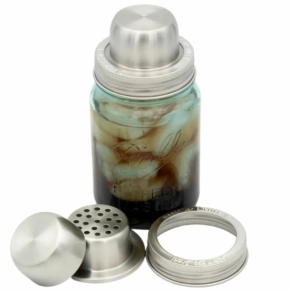 Stainless Steel Cocktail Shaker for Regular Mouth Jars