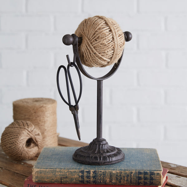Vintage Style Twine Holder with Scissors
