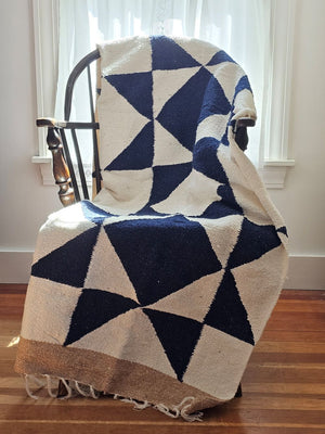 Sawtooth Star Handwoven Throw