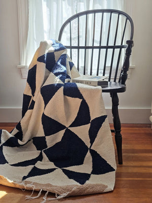 Sawtooth Star Handwoven Throw