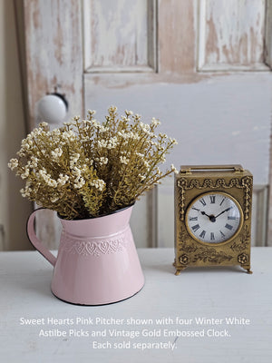 Vintage Gold Floral Embossed Clock