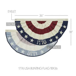 Vintage Americana Bunting Flag