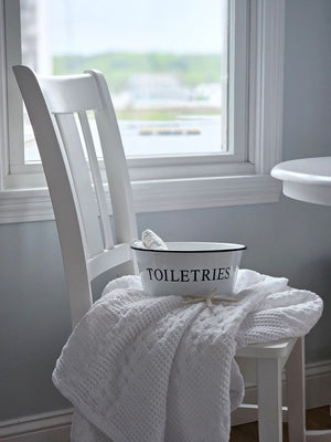 White Enamel Toiletries Bowl