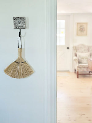 Embrace the charm of the old-world crafts with our Carved Wood Print Block Hook. This wall hook repurposes the intricately carved vintage printing blocks, traditionally used to create beautiful fabrics. Perfect for hanging jewelry, hats, towels, or utensils, this hook adds a touch of functional elegance to any space. Each hook tells its own unique story through imperfections that are celebrated as part of its history and character. Elevate your decor with these vintage-inspired pieces that seamlessly blend 
