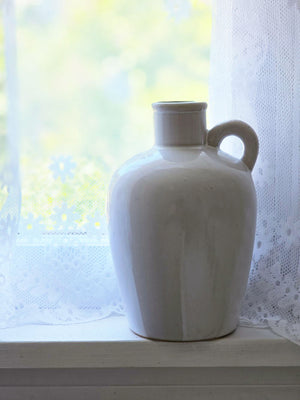 White Old Style Jug Vase