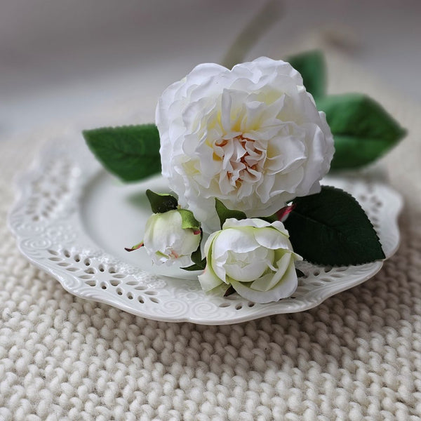 White Rose Long Stem Spray - Farmhouse Wares
