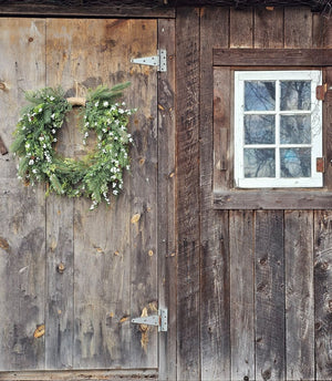 White Berry and Cedar Wreath