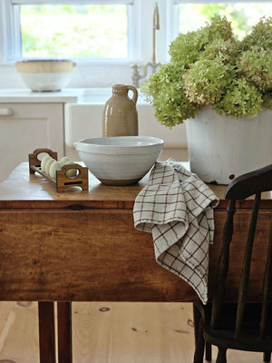 White Farmhouse Mixing Bowl, Shaker Kitchen, English Cottage Style Kitchen