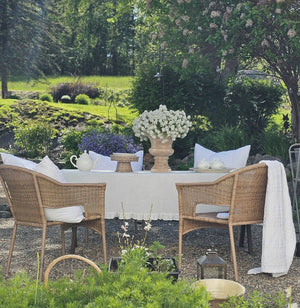 White Ruffle Prairie Tablecloth