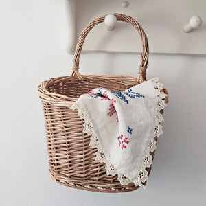 Country Wicker Mail Wall Basket