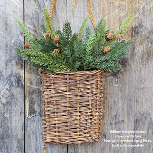 Nothing says English country cottage style quite like natural willow. This Willow Hanging Basket lends charm and easy style in any season. 