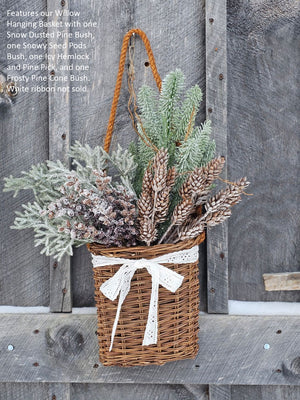 Snowy Seed Pods Bush