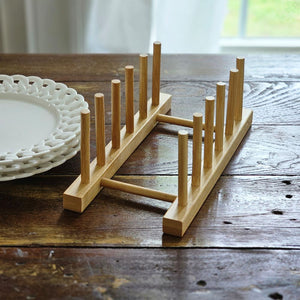 Wood Plate Rack