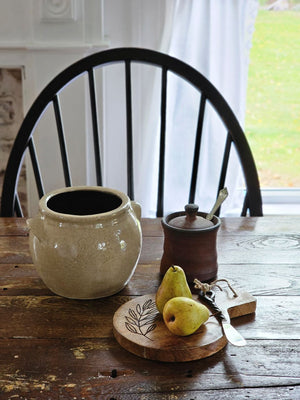 Olive Branch Wood Cutting Board with Spreader