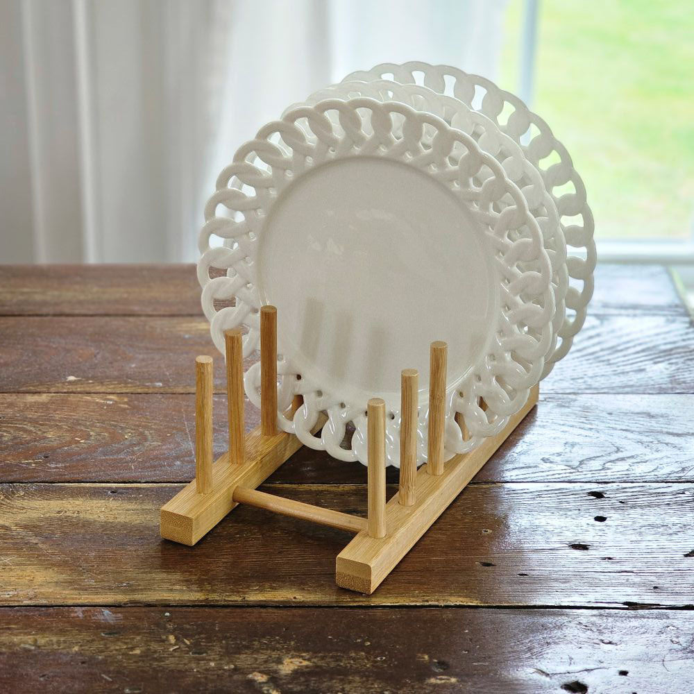 Wood Plate Rack