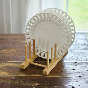 Wood Plate Rack