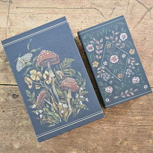 Woodland Book Box Set, Woodland Cottage Style Book Box , Mushroom Book Box, Folk Art Book Box
