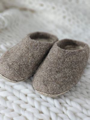 Felted Wool Mule Slipper