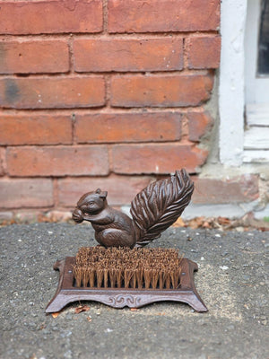Cast Iron Squirrel Boot Brush