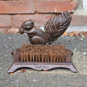 Cast Iron Squirrel Boot Brush