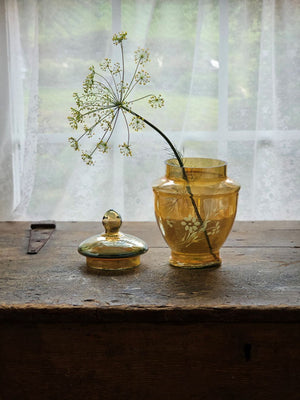 Golden Taper Candle Holder, Set of Three
