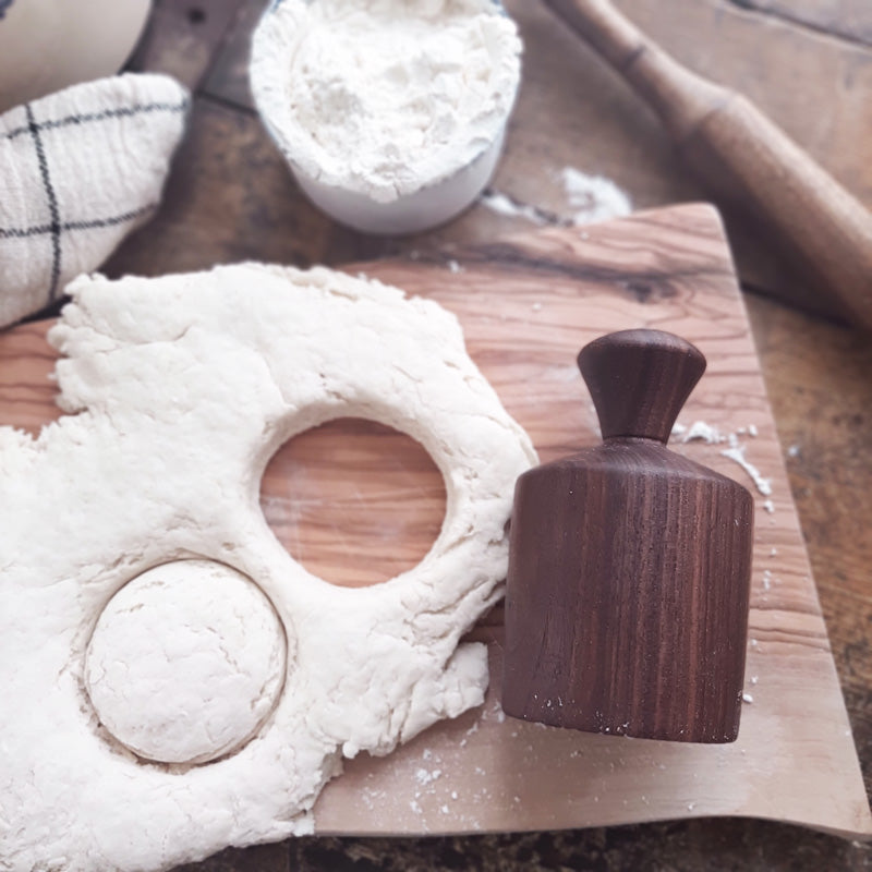 Wooden Biscuit Cutter in Black Walnut