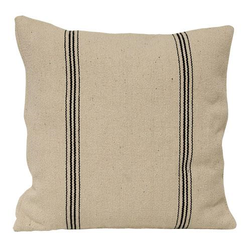 Black Stripe Grain Sack Pillow Case Farmhouse Wares