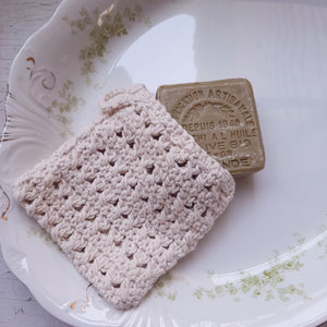 Crochet Soap Sock with French Soap