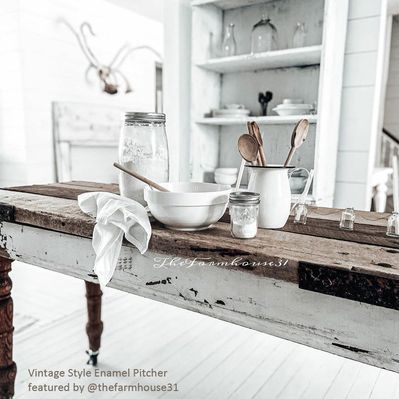 Shops White with Black Trim enamel Picter and wash basin