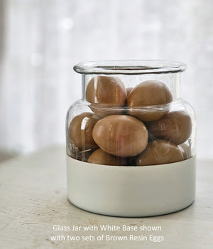 Brown Resin Eggs