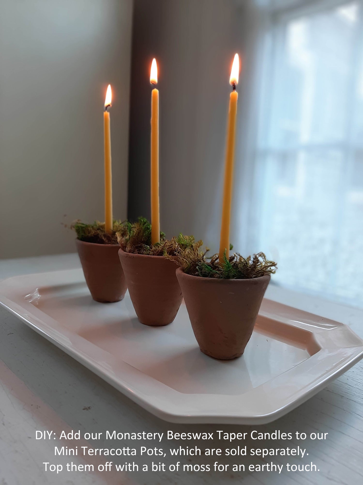 Easiest Beeswax Taper Candles - A Quaint Life