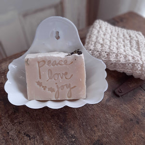 Perfect for small farmhouse bathrooms that lack counter space, our White Enamel Wall Mounted Soap Dish is inspired by flea market finds. It also makes a great sponge holder to keep by the kitchen sink. 