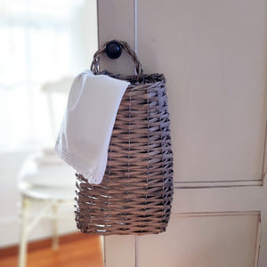 With a bit of old French country charm and simplicity, our Plymouth Wall Basket is a farmhouse accent that has plenty of practicality. Store long serving utensils or let it overflow with your favorite dried flowers. No matter what you choose to stash away in this primitive style basket, it will look right at home in your farmhouse.