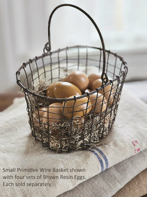 Brown Resin Eggs