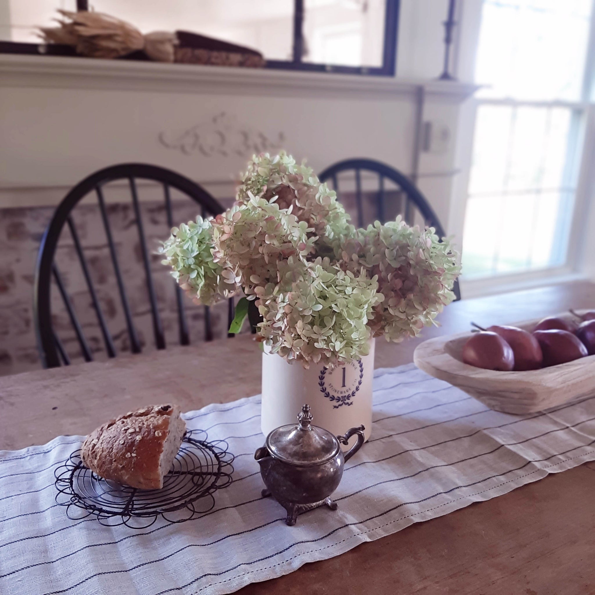 Vintage Style Stoneware Creamer - Farmhouse Wares