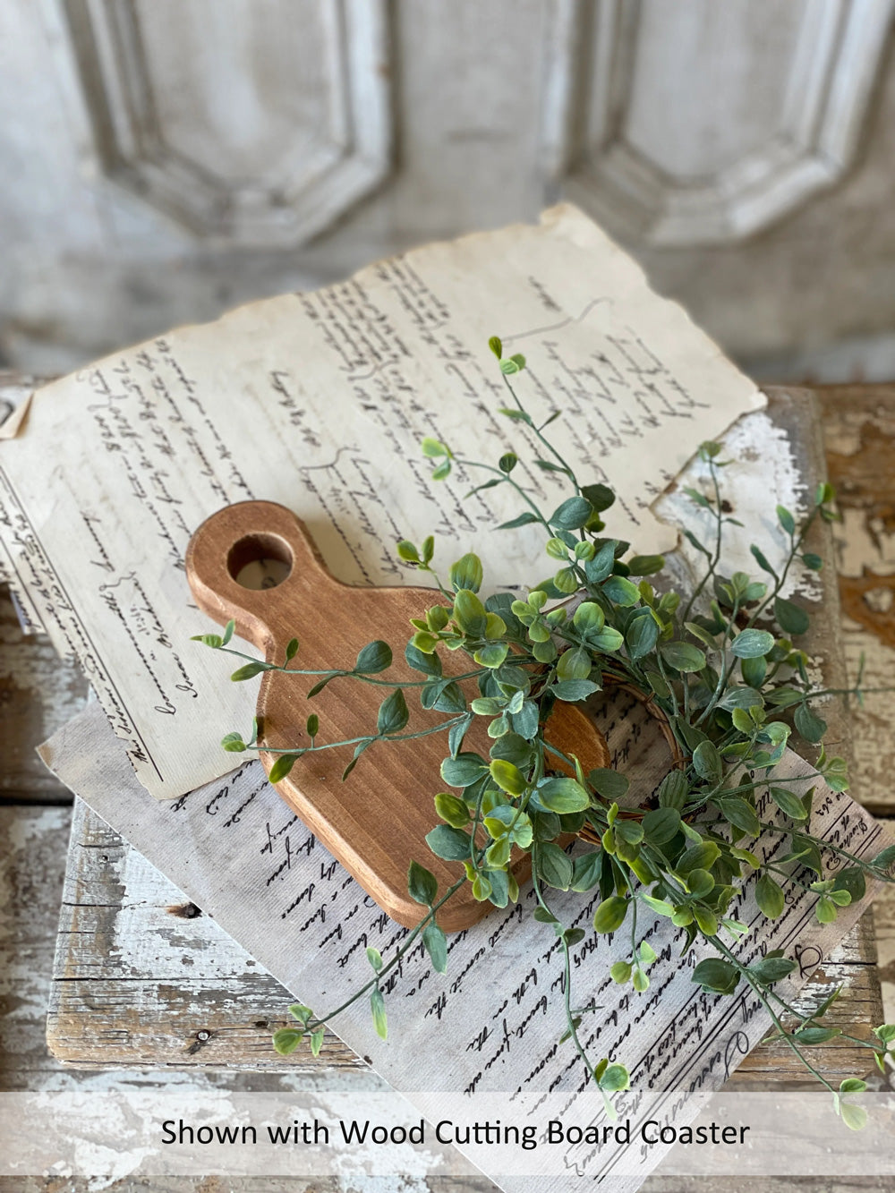 Wood Candle Box with Drawer - Farmhouse Wares