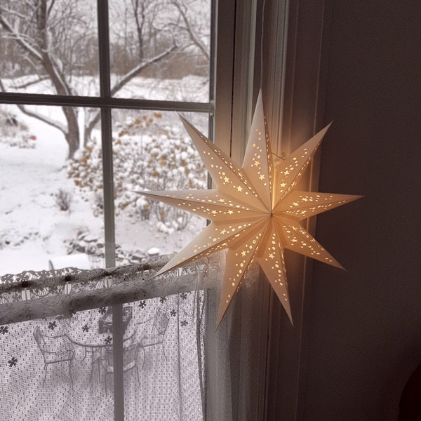 White Paper Star Light - Farmhouse Wares