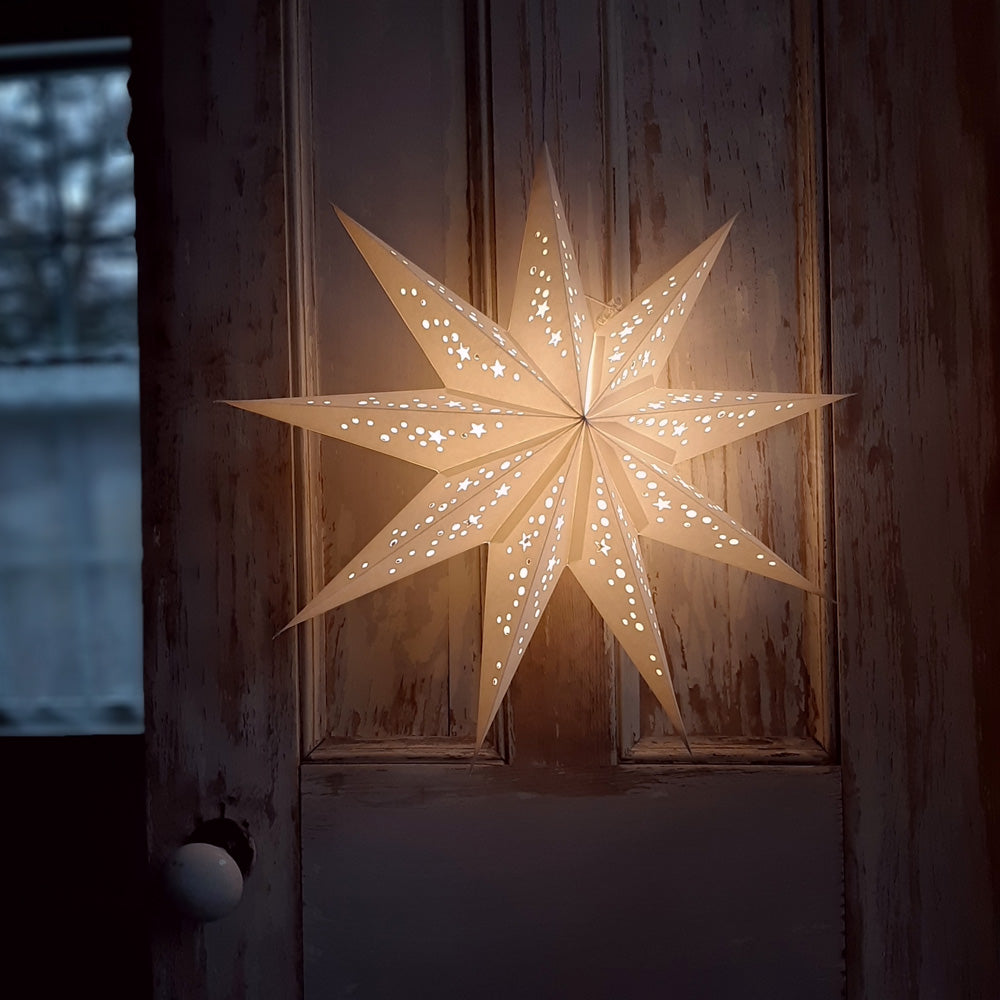 White Paper Star Light - Farmhouse Wares
